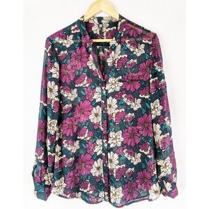 COPY - Kut From The Kloth Women's Sheer Floral Shirt - M